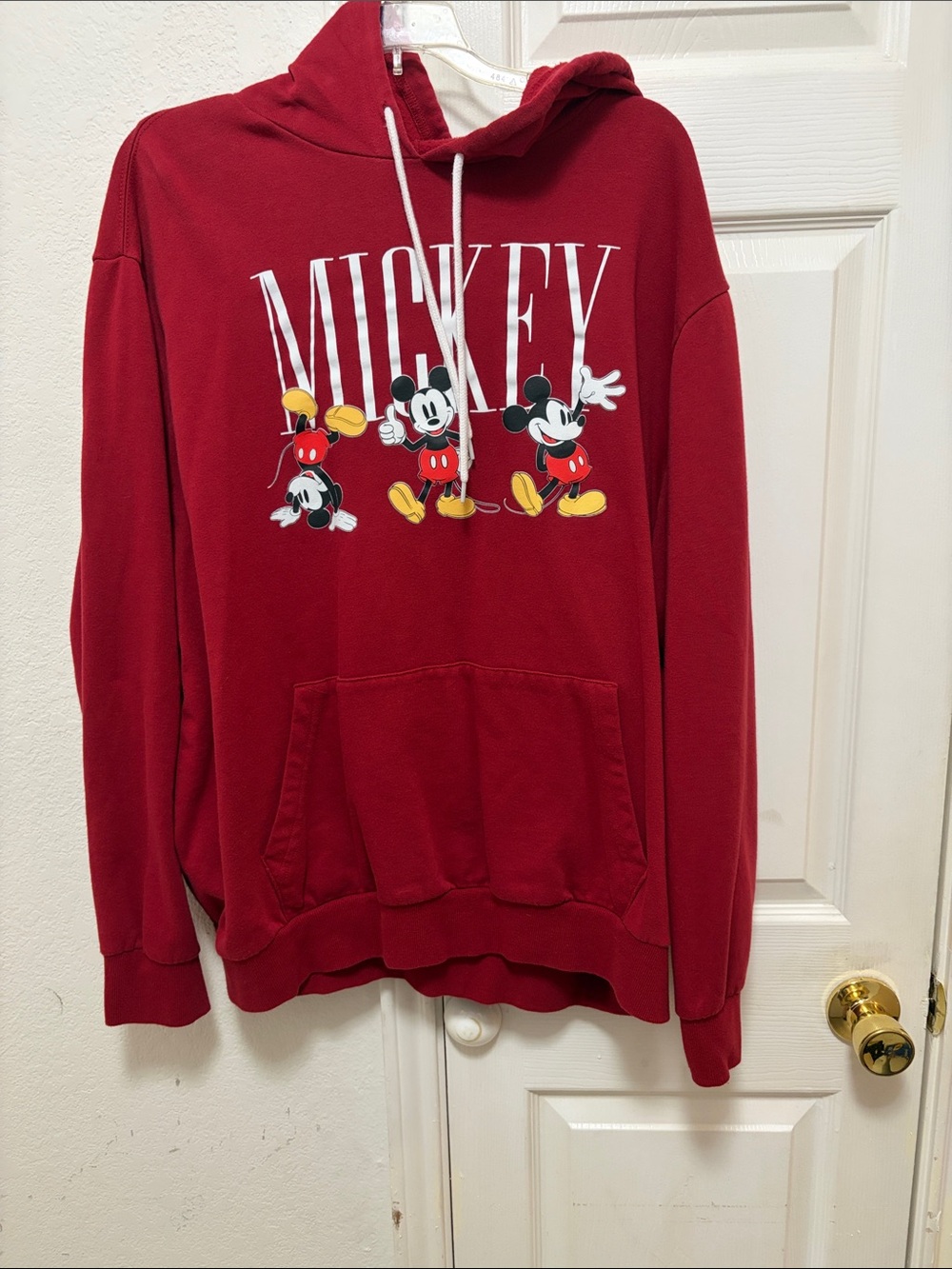 Disney Red Mickey Trio Pullover Hoodie